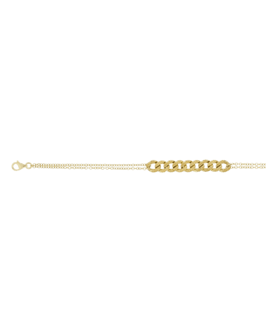 18CT Y/G BRACELET MNT 1pt/36s